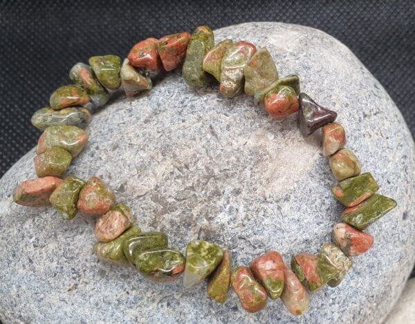 Bracelet Chips Unakite